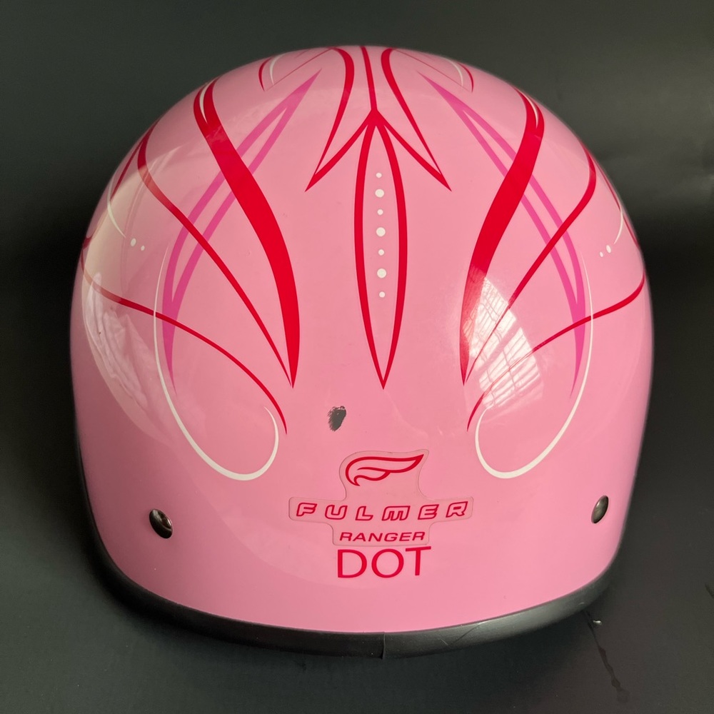 Fulmer Woman’s Motorcycle Helmet in Pink🩷 Half Shell and DOT APPROVED